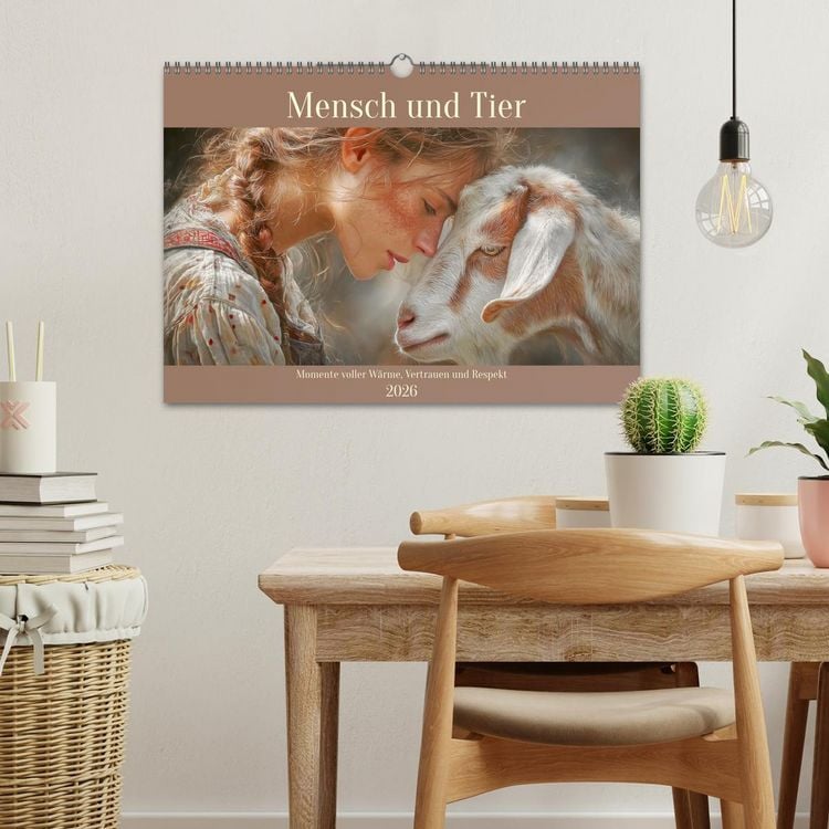 Produktbild: Mensch und Tier. Momente voller W&auml;rme, Vertrauen und Respekt (Wandkalender 2026 DIN A3 quer), CALVENDO Monatskalender