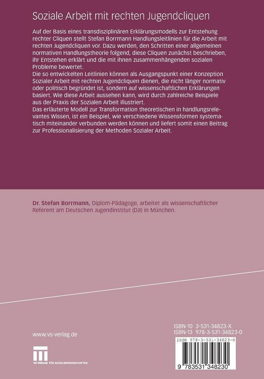 Produktbild: Soziale Arbeit mit rechten Jugendcliquen