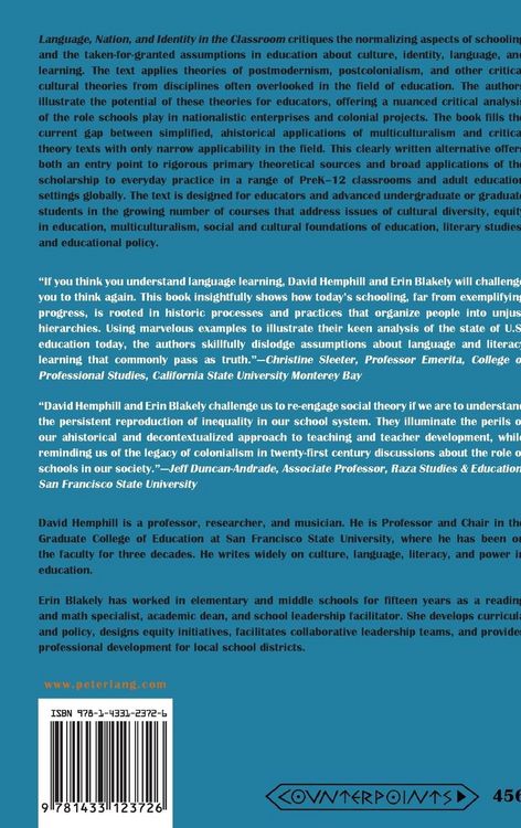Produktbild: Language, Nation, and Identity in the Classroom