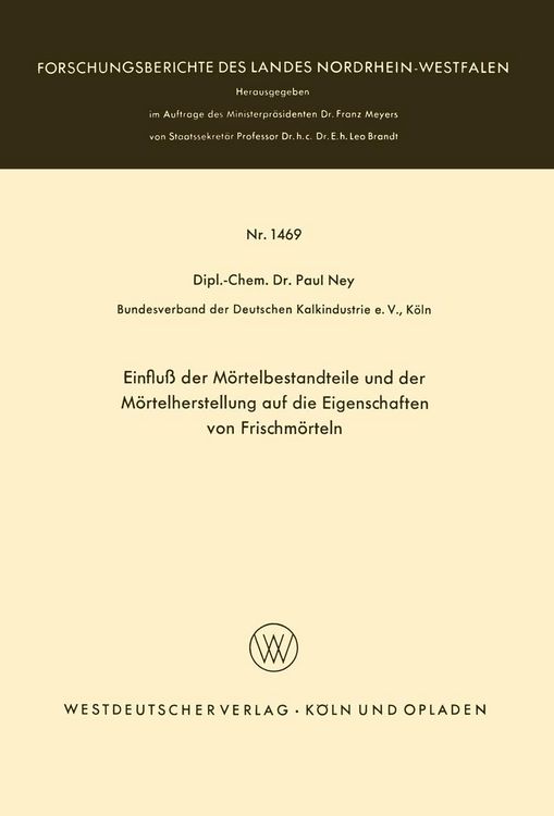 Produktbild: Einflu&szlig; der M&ouml;rtelbestandteile und der M&ouml;rtelherstellung auf die Eigenschaften von Frischm&ouml;rteln