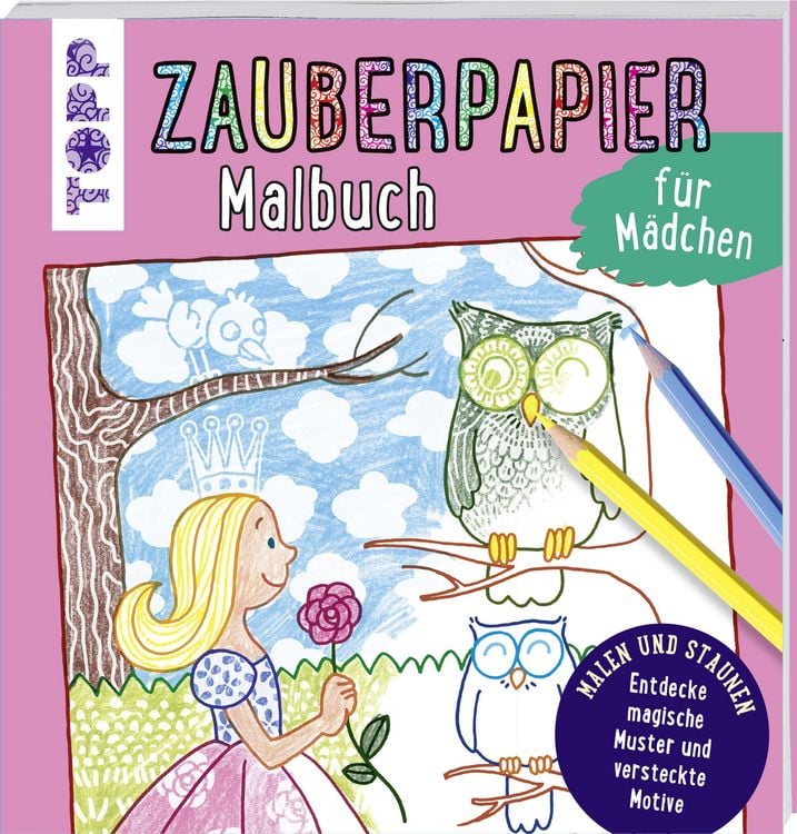 Produktbild: Zauberpapier Malbuch für Mädchen