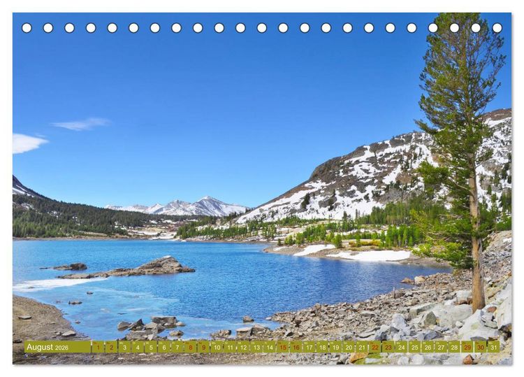 Produktbild: Erlebe mit mir die Landschaft des Yosemite Nationalpark (Tischkalender 2026 DIN A5 quer), CALVENDO Monatskalender