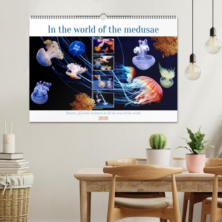Produktbild: In the world of the medusae (Wall Calendar 2026 DIN A2 landscape), CALVENDO 12 Month Wall Calendar