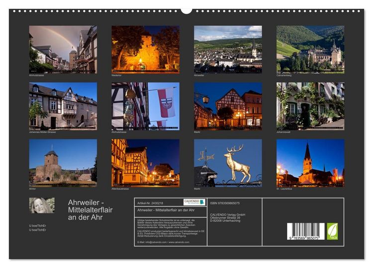 Produktbild: Ahrweiler - Mittelalterflair an der Ahr (hochwertiger Premium Wandkalender 2027 DIN A2 quer), Kunstdruck in Hochglanz