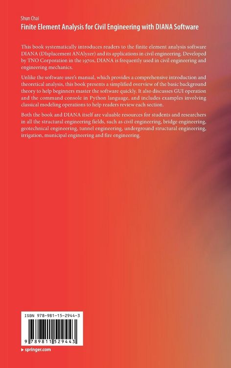 Produktbild: Finite Element Analysis for Civil Engineering with DIANA Software