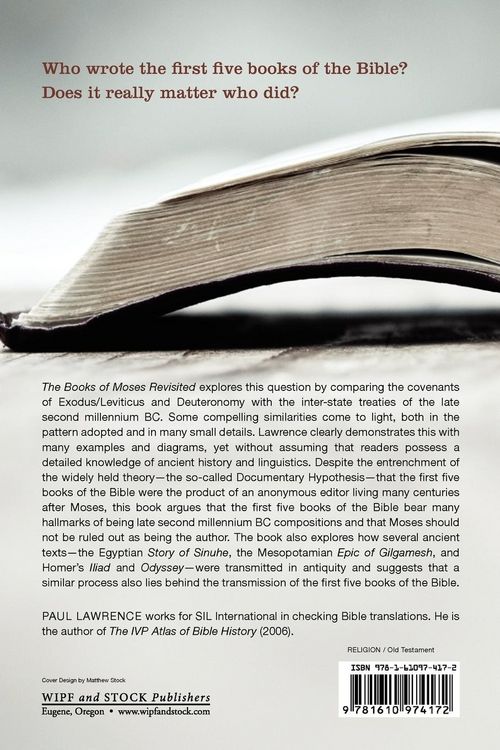Produktbild: The Books of Moses Revisited
