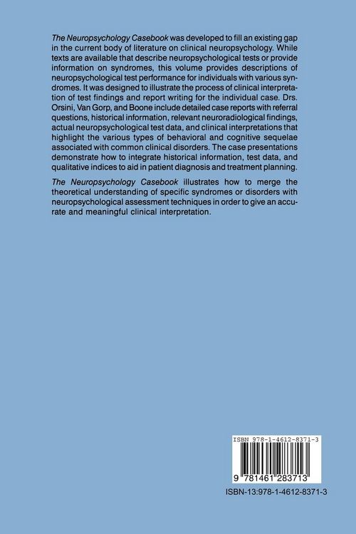 Produktbild: The Neuropsychology Casebook