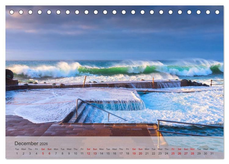 Produktbild: Beautiful Seascapes (Desk Calendar 2026 DIN A5 landscape), CALVENDO 12 Month DeskCalendar