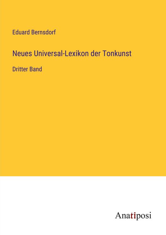 Produktbild: Neues Universal-Lexikon der Tonkunst