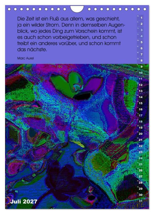 Produktbild: Philosophische Inspirationen Wandkalender 2027 (Wandkalender 2027 DIN A4 hoch), CALVENDO Monatskalender