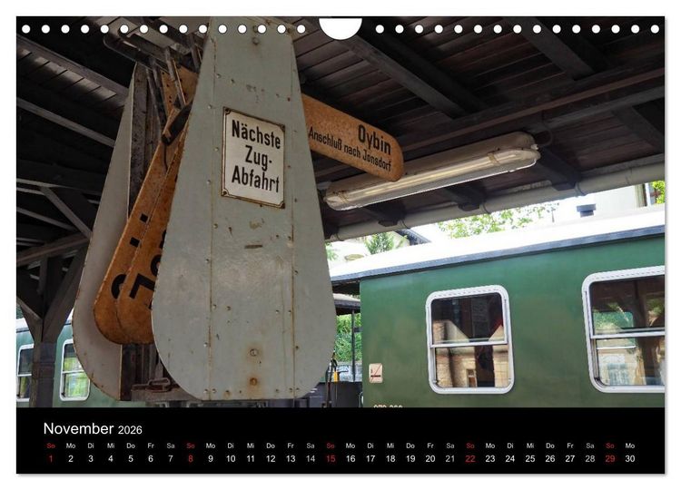 Produktbild: Ein Jahr mit der Schmalspurbahn aus Zittau (Wandkalender 2026 DIN A4 quer), CALVENDO Monatskalender