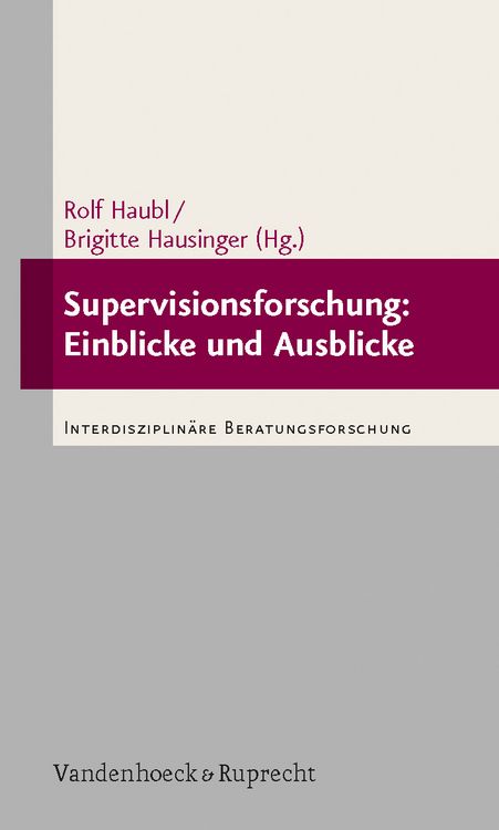 Produktbild: Supervisionsforschung: Einblicke und Ausblicke