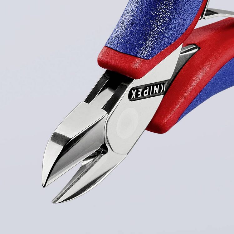 Produktbild: Knipex 77 02 115 Elektronik- u. Feinmechanik Seitenschneider mit Facette 115 mm