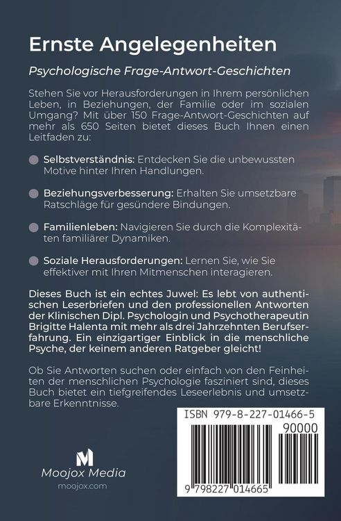 Produktbild: Ernste Angelegenheiten - Psychologische Frage-Antwort-Geschichten Band 1