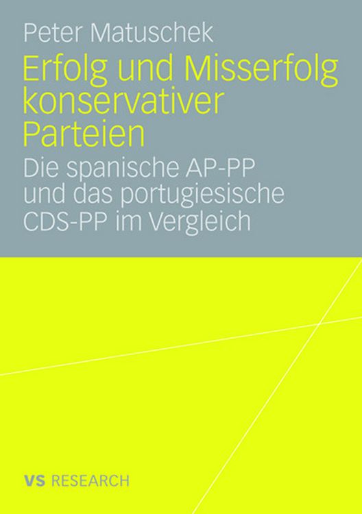 Produktbild: Erfolg und Misserfolg konservativer Parteien