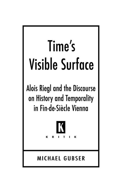 Produktbild: Time's Visible Surface