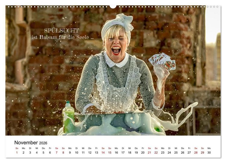 Produktbild: RAUSGEPUTZT UND GLATTGESPIEGELT (Wandkalender 2026 DIN A2 quer), CALVENDO Monatskalender