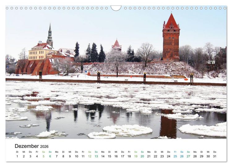 Produktbild: Entlang der sch&ouml;nen Elbe - Jerichow, Tangerm&uuml;nde und Havelberg (Wandkalender 2026 DIN A3 quer), CALVENDO Monatskalender