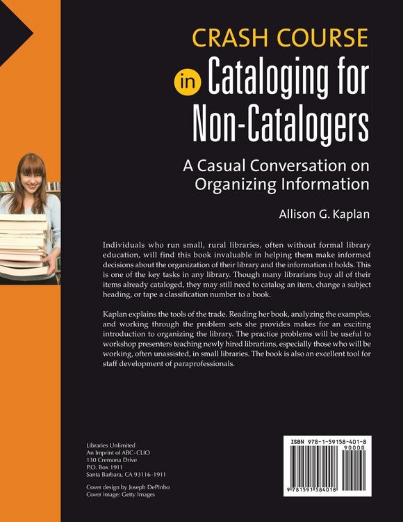 Produktbild: Crash Course in Cataloging for Non-Catalogers