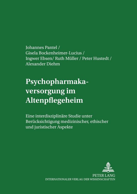 Produktbild: Psychopharmakaversorgung im Altenpflegeheim
