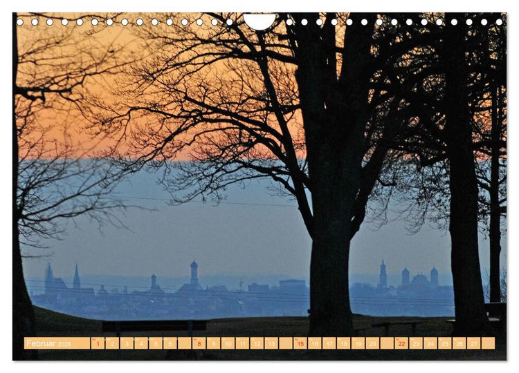 Produktbild: Augsburg und Umgebung (Wandkalender 2026 DIN A4 quer), CALVENDO Monatskalender