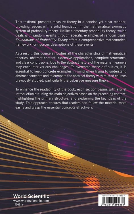 Produktbild: FOUNDATION OF PROBABILITY THEORY
