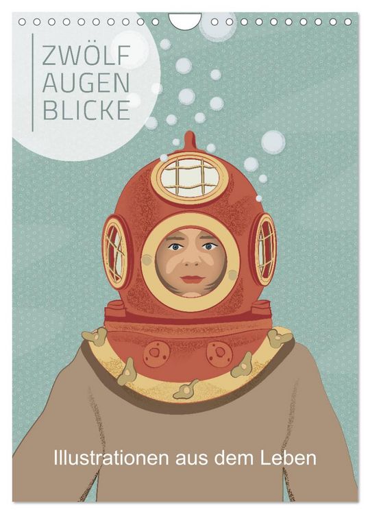 Produktbild: Zw&ouml;lf Augenblicke - Illustrationen aus dem Leben (Wandkalender 2026 DIN A4 hoch), CALVENDO Monatskalender