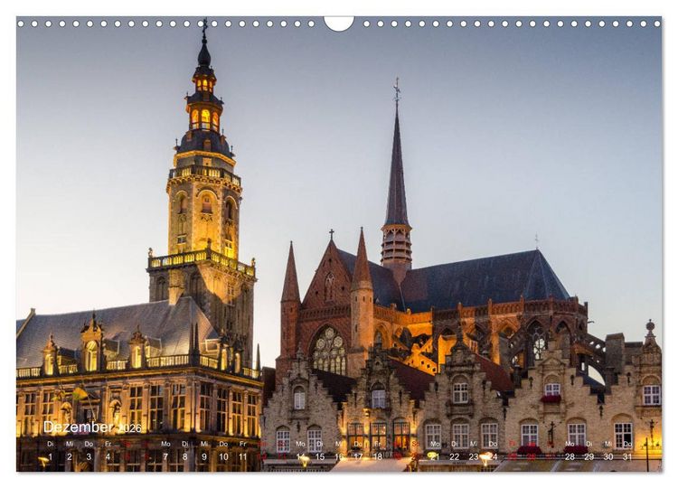 Produktbild: Flandern - Stadt und Strand (Wandkalender 2026 DIN A3 quer), CALVENDO Monatskalender