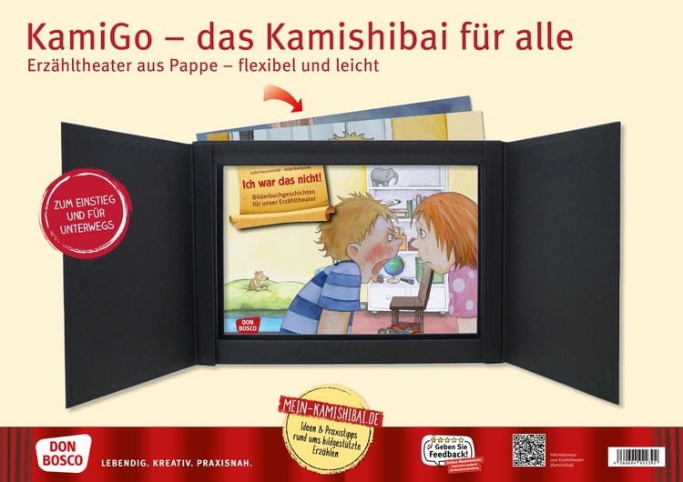 Produktbild: KamiGo &ndash; das Kamishibai f&uuml;r alle. DIN-A3-Erz&auml;hltheater aus Pappe &ndash; flexibel und leicht