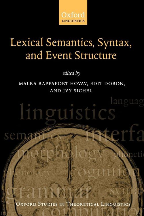 Produktbild: Syntax, Lexical Semantics, and Event Structure