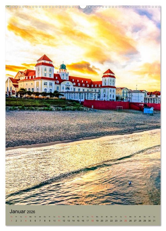 Produktbild: INSEL R&Uuml;GEN - Zauberhafte Momente (hochwertiger Premium Wandkalender 2026 DIN A2 hoch), Kunstdruck in Hochglanz