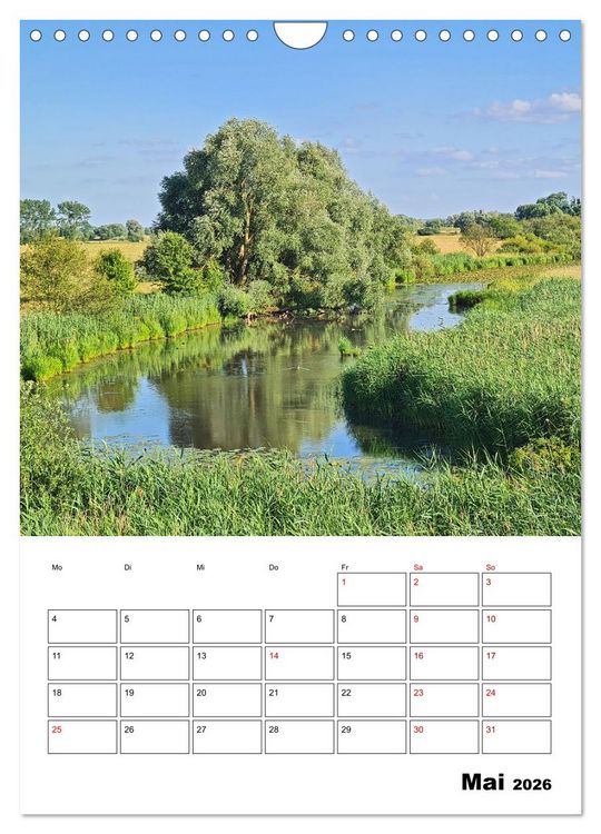 Produktbild: Boizenburg am Elberadweg (Wandkalender 2026 DIN A4 hoch), CALVENDO Monatskalender