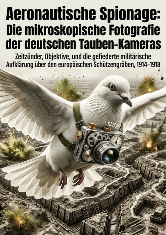Produktbild: Aeronautische Spionage: Die mikroskopische Fotografie der deutschen Tauben-Kameras