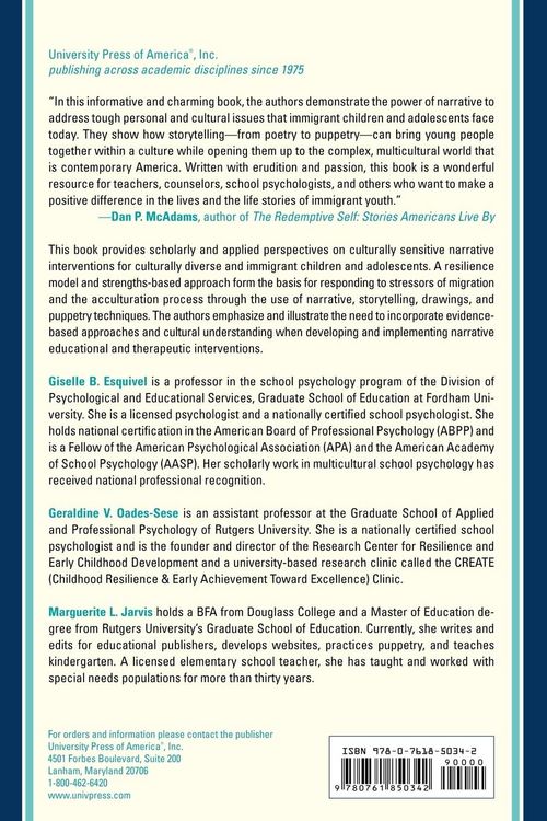 Produktbild: Culturally Sensitive Narrative Interventions for Immigrant Children and Adolescents