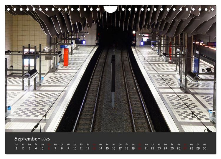 Produktbild: U-Bahn-Stationen des Westens (Wandkalender 2026 DIN A4 quer), CALVENDO Monatskalender