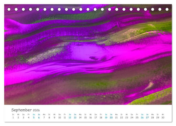 Produktbild: Colorpop - Joyful, abstract. multicolored (Tischkalender 2026 DIN A5 quer), CALVENDO Monatskalender