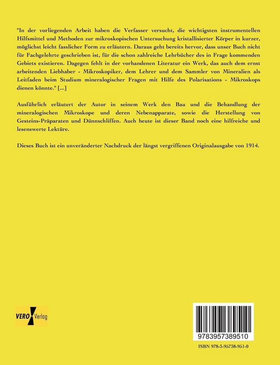 Produktbild: Apparate und Arbeitsmethoden zur mikroskopischen Untersuchung kristallisierter K&ouml;rper