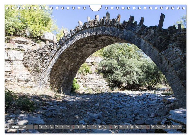 Produktbild: Griechenland 2026 - Zagorochoria und Vikos-Schlucht (Wandkalender 2026 DIN A4 quer), CALVENDO Monatskalender