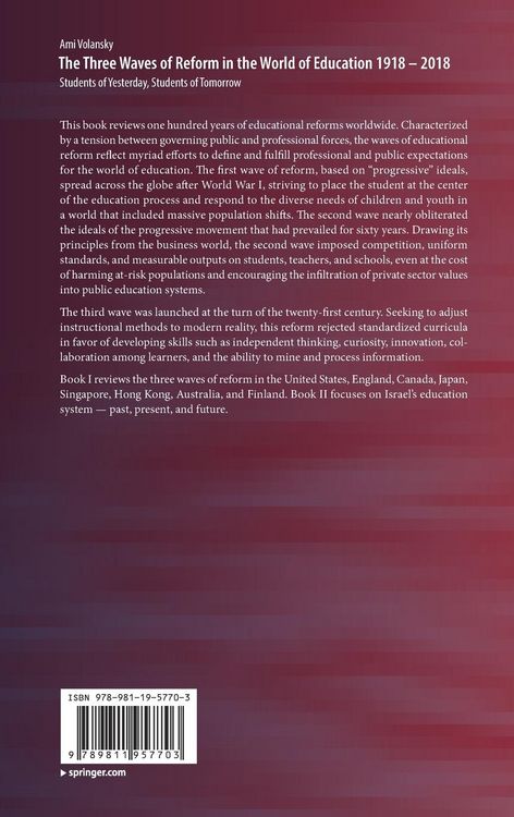 Produktbild: The Three Waves of Reform in the World of Education 1918 &ndash; 2018