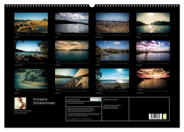 Produktbild: Finnland Sch&auml;renmeer (Wandkalender 2026 DIN A2 quer), CALVENDO Monatskalender