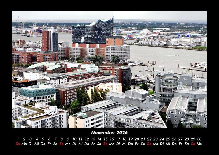 Produktbild: Hamburg 2026 Fotokalender DIN A3