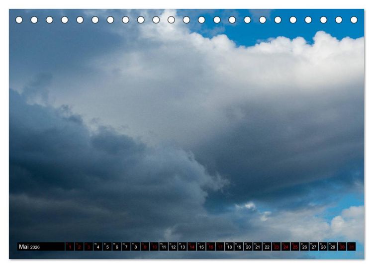 Produktbild: Faszination Wolken (Tischkalender 2026 DIN A5 quer), CALVENDO Monatskalender