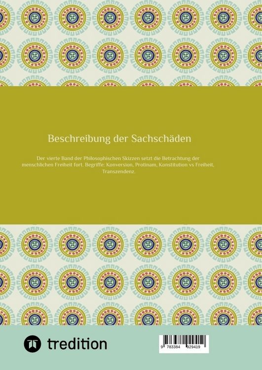 Produktbild: Beschreibung der Sachsch&auml;den