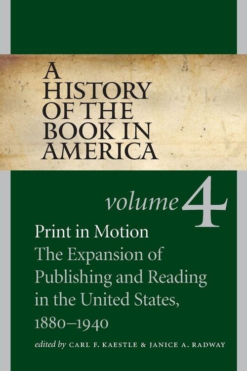 Produktbild: A History of the Book in America