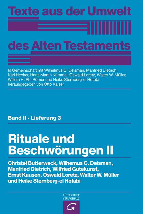 Produktbild: Texte aus der Umwelt des Alten Testaments, Bd 2: Religi&ouml;se Texte / Rituale und Beschw&ouml;rungen II