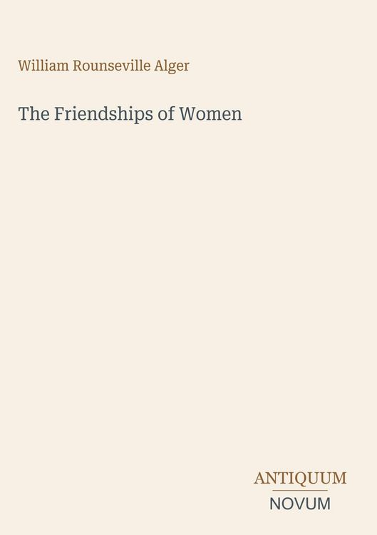 Produktbild: The Friendships of Women