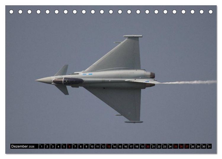 Produktbild: Augenblicke in der Luft: Eurofighter Typhoon (Tischkalender 2026 DIN A5 quer), CALVENDO Monatskalender