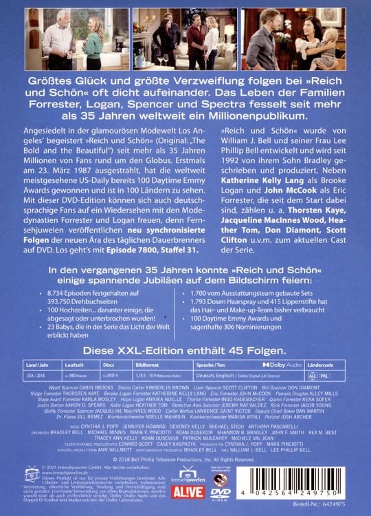 Produktbild: Reich und Sch&ouml;n - Eine neue &Auml;ra - Box 1: Folgen 7800-7844 (45 neu synchronisierte Folgen) (Fernsehjuwelen) [6 DVDs]