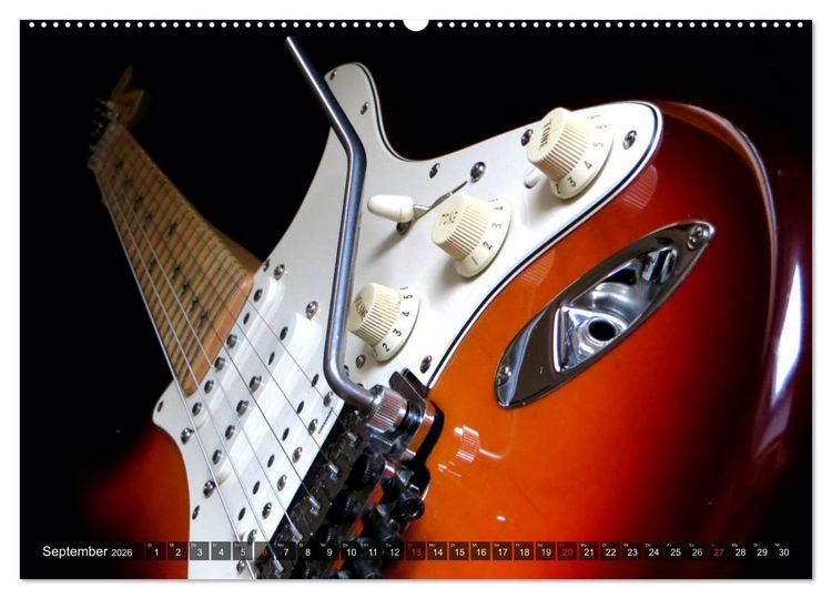 Produktbild: Gitarren Snapshots (hochwertiger Premium Wandkalender 2026 DIN A2 quer), Kunstdruck in Hochglanz