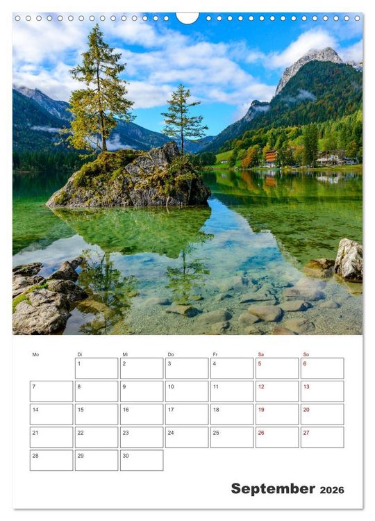 Produktbild: Vier Jahreszeiten im Berchtesgadener Land (Wandkalender 2026 DIN A3 hoch), CALVENDO Monatskalender